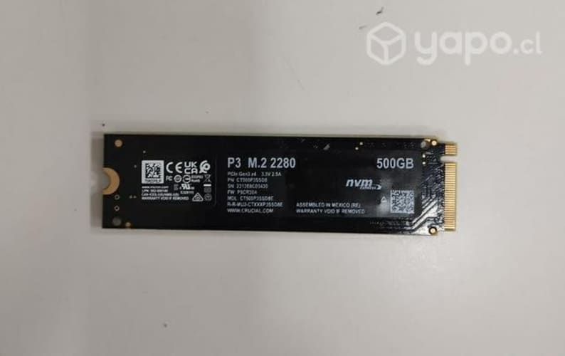 Disco duro NVMe 500gb