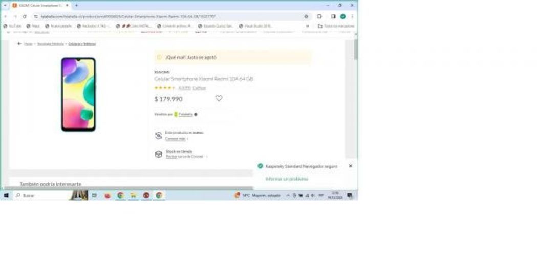 Celular Xiaomi 10 A sin USO