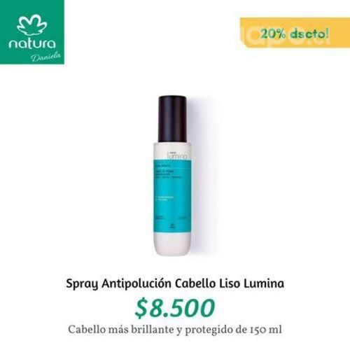 Spray para Peinar Antipolución Cabello Liso Lumina