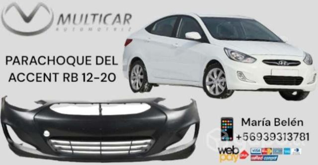 Parachoque delantero accent rb 12-20