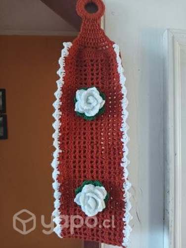 Porta confort hechos a crochet