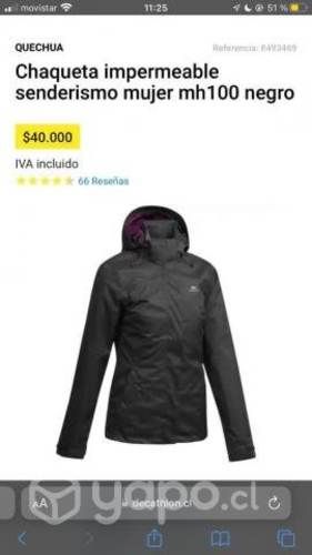 Chaqueta impermeable Mujer Talla XS