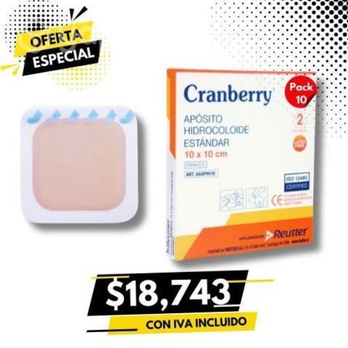 Aposito hidrocoloide 10x10 - caja x10 unidades cra
