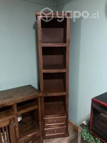 Rack y esquinero estilo rústico