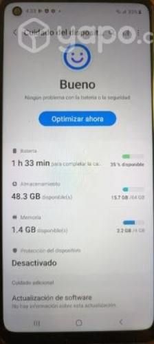 Celular Samsung A21s, bien cuidado, conversable