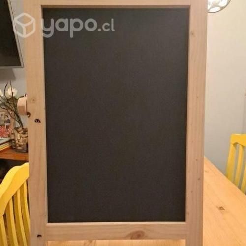 Pizarra doble madera