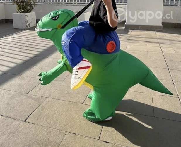Disfraz de dinosaurio inflable