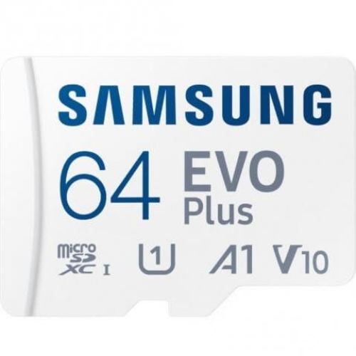 Tarjeta MicroSD Samsung EVO PLUS 64GB 130Mb/s C10