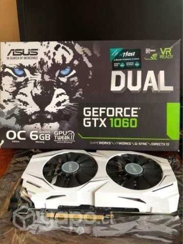 Tarjeta de Video Gtx 1060 6GB OC ASUS WHITE