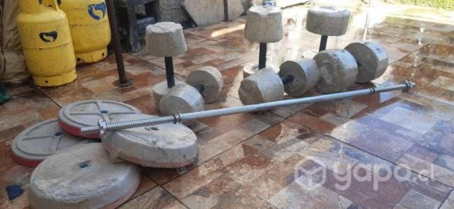 Pack de pesas y mancuernas