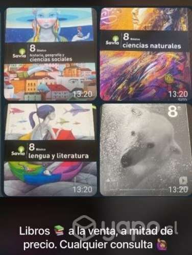 LIBROS TEXTO octavo básico con uso