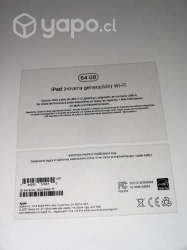 IPad 9na generación + Apple Pencil 1ra generación