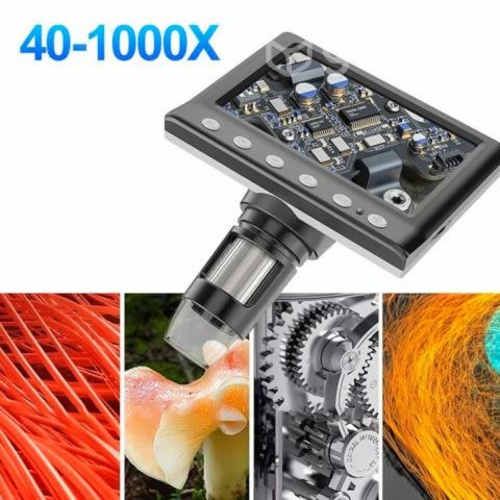 Microscopio Digital Pantalla LCD 4,3&quot; 8 Led 1000x
