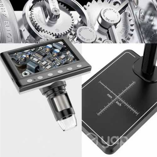 Microscopio Digital Pantalla LCD 4,3&quot; 8 Led 1000x