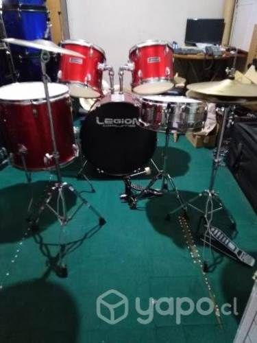 Batería musical mxt con platillos ,de adulto