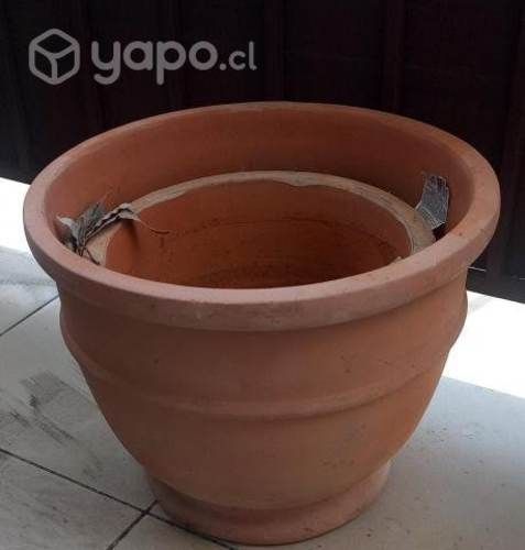 Maceteros packs grandes de greda o arcilla