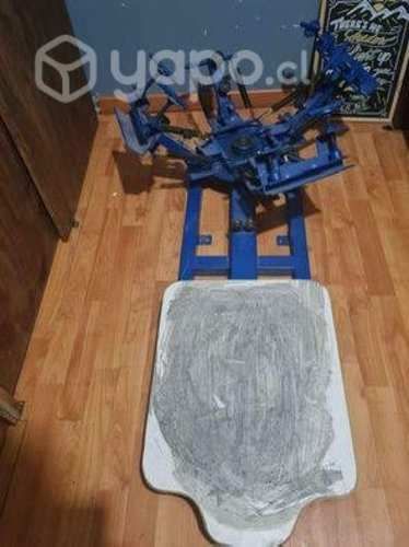 Pulpo serigrafía 4 brazos 1 estación