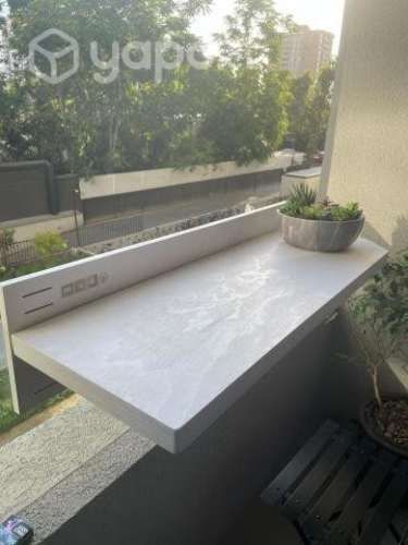 Mesa para baranda de vidrio