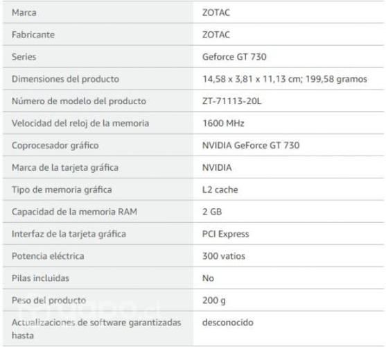Zotac GT 730 ZONE edition 2GB 64bit DDR3