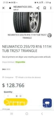 Neumatico triangle aro 16 255/70/16 111 H