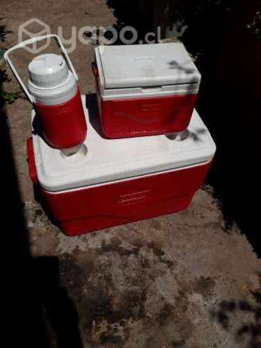 Carpa paraviento y set de cooler