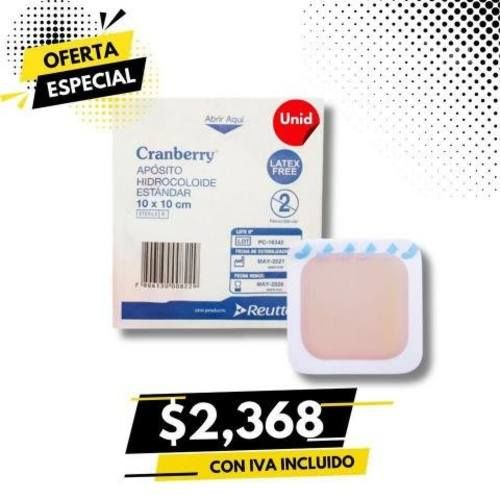 Aposito hidrocoloide 10x10 - 1 unidad cranberry