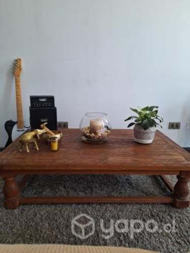 Juego Mesa centro + 2 laterales de pino oregon