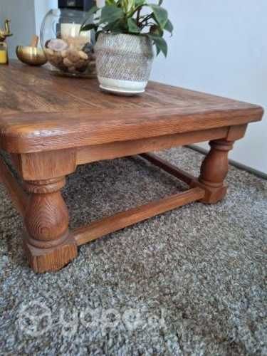 Juego Mesa centro + 2 laterales de pino oregon