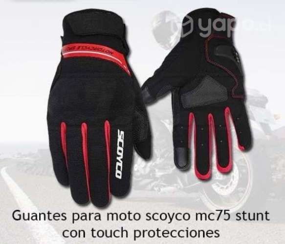 Guantes para moto scoyco mc75 stunt con touch prot