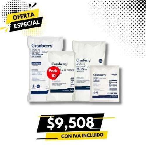 Apósito Gasa No Tejida + Algodón Estéril 10X10 Bol