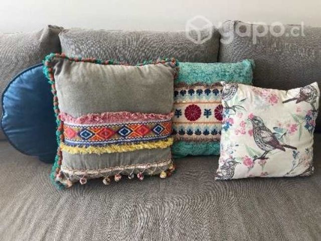 Set 4 cojines decoración.