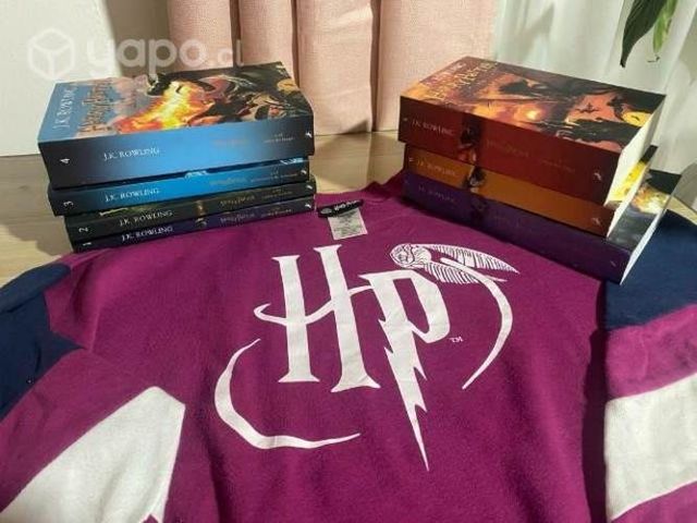 Libros de Harry Potter + poleron de regalo
