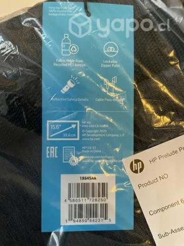 Maletín HP Prelude Pro Recycled hasta 15,6"