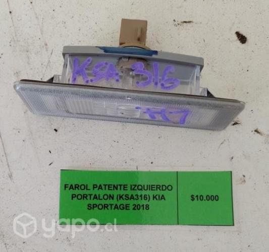 Farol Patente Izq Portalon (KSA316) Kia Sportage