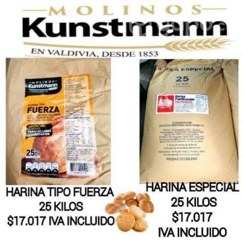 Harina 25 kilos molinos kunstmann