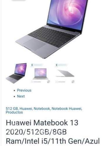 Laptops HUAWEI Matebook GB/8GB Ram