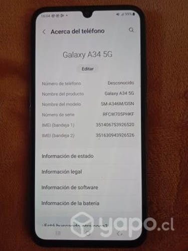 Celular Samsung Galaxy A34 5G