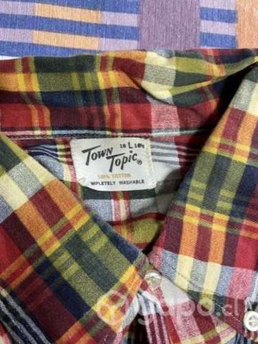 Camisa manga larga TOWN TOPIC Talla L Hombre