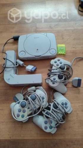 PS1 Slim + Tomb Raider 1, 2 y 3