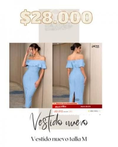 vestido de fiesta, nuevo, talla m