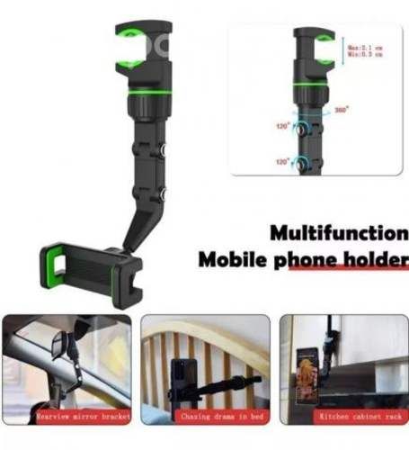 Soporte Celular Auto Retrovisor Universal De 360º