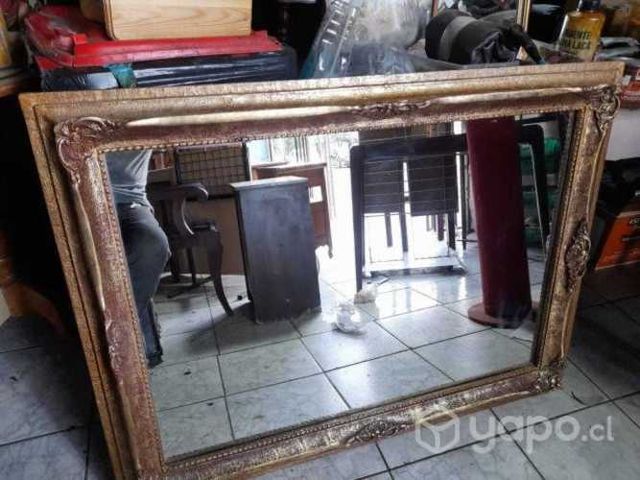 ESPEJO ANTIGUO con MARCO DORADO