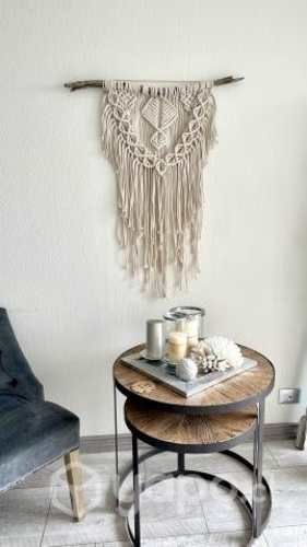 Mural decorativo de macramé (nuevo)