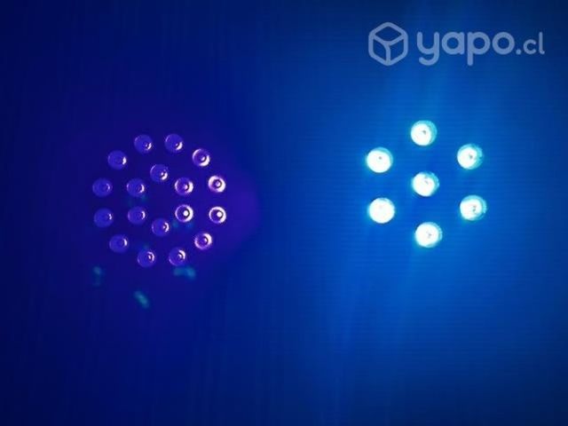 Par leds y 2 laser mini