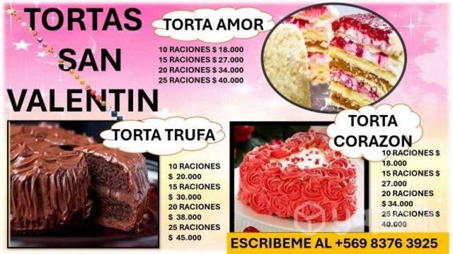 Tortas san valetin