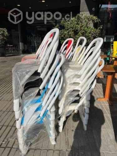 Silla Tolix de acero, resistentes, apilables y new