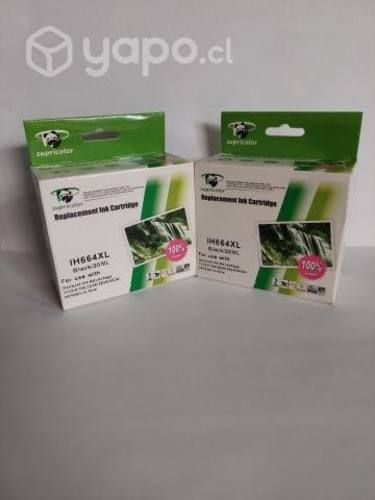 Kit hp 664 xl, negro: 20ml- tricolor:18m