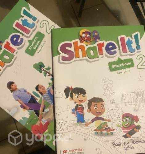 Libros ingles macmillan share it 1 y 2 basico