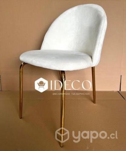 Silla de terciopelo para comedor