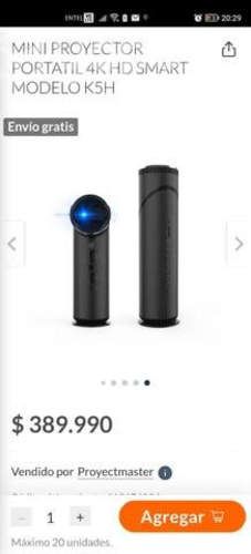 Mini proyector smartv